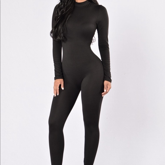 fashion nova black jumpsuit